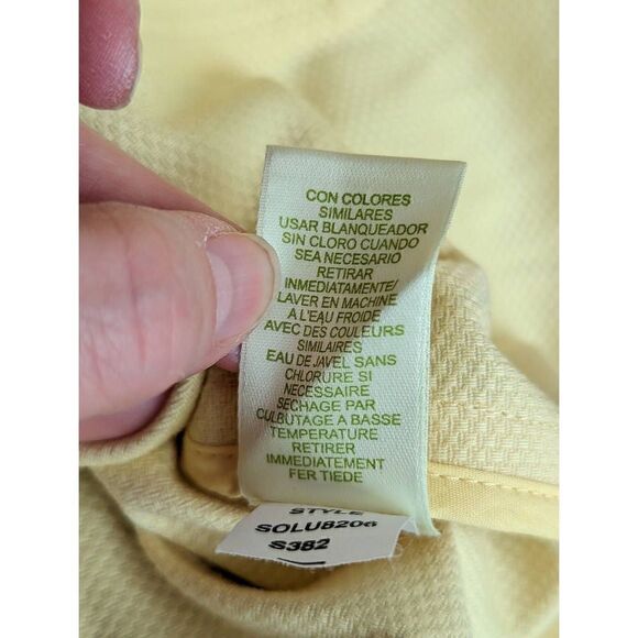 Sigrid Olsen Women Sunny Yellow Long Sleeve Cotton Jacket Size 16 - Picture 11 of 12